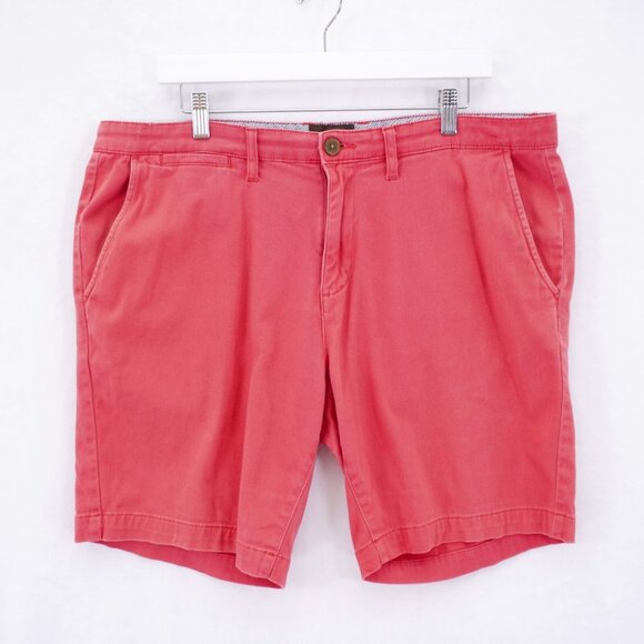 DAMAGED Jachs New York Blecker Fit Pink Chino Cotton Spandex Shorts 38 / 9 Mid R - Picture 1 of 11